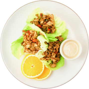 Plated Lettuce Wraps